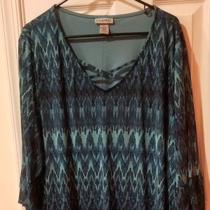 3/4 sleeve dress top